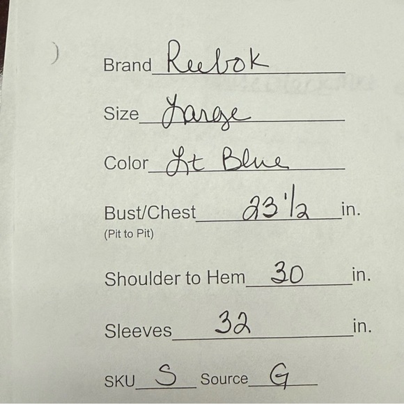 Reebok Light Blue Crewneck Sweatshirt L Fleece Pullover Athletic Lounge Top - Picture 9 of 9